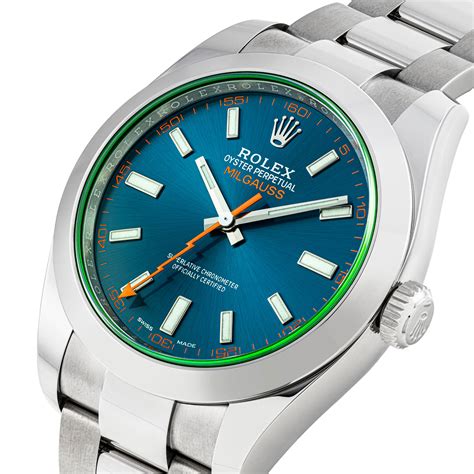 blue milgauss rolex|Rolex Milgauss price.